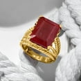 thumbnail image 5 of Ross-Simons 15.00 Carat Ruby Multi-Row Ring in 18kt Gold Over Sterling, Women's, Adult, 5 of 6