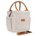 thumbnail image 1 of Bolsa de almuerzo Joymee con aislamiento para mujeres y hombres adultos, color beige, 10 L, 1 of 7