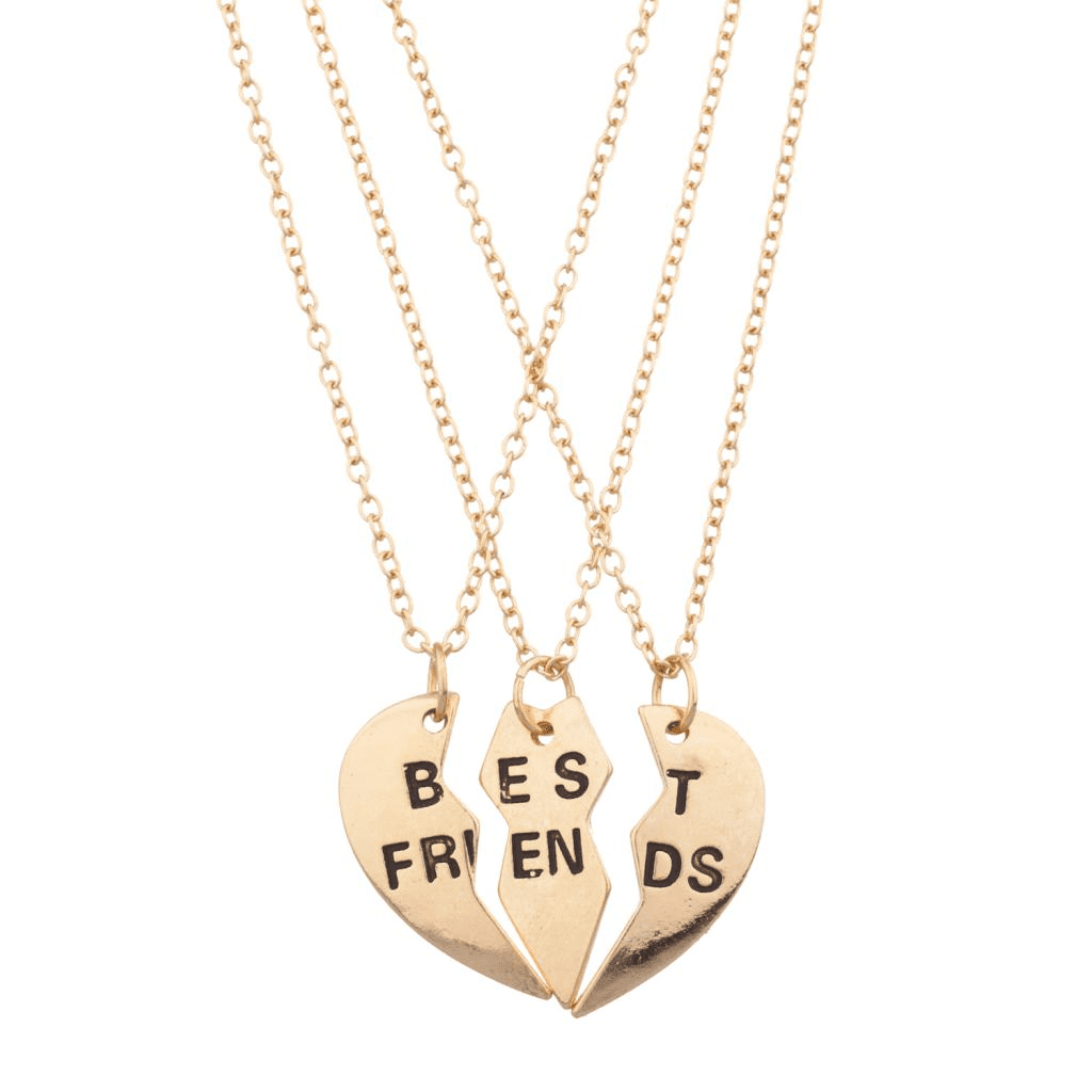 Lux Accessories Matching Picture Lockets BFF Best Friends Forever Pendant Rope 