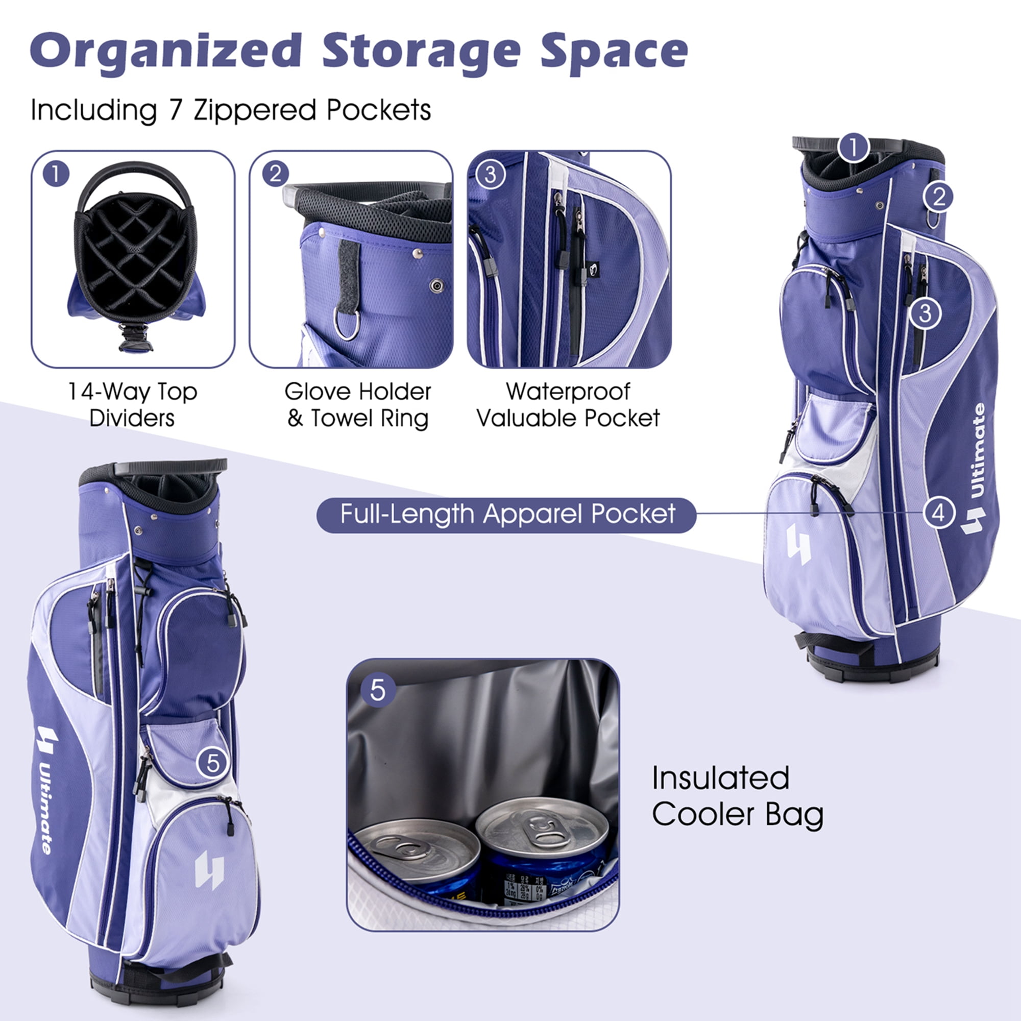Ultimate Beginner's Women's Complete Golf Club Set w/ Rain