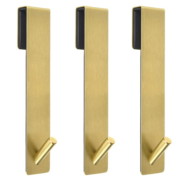Kontoyo Ganchos para puerta de ducha (7,5 pulgadas) Ganchos extendidos sobre la puerta para baño Puerta de ducha de vidrio sin marco Ganchos para toallas de acero inoxidable Ganchos resistentes para b