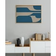 thumbnail image 6 of Kate and Laurel Sylvie Eye Catching Sleek Abstract 6 Teal and Tan Framed Canvas Wall Art by The Creative Bunch Studio, 23x33 Natural, Modern Contemporary Art for Wall, 6 of 7