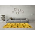 thumbnail image 3 of Ahgly Company Indoor Rectangle Abstract Yellow Modern Area Rugs, 6' x 9', 3 of 4