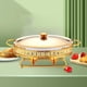 thumbnail image 1 of Plato de frotamiento perfecl para catering juego completo de chafer acero inoxidable dorado, 1 of 8