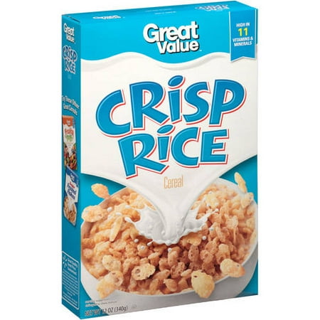 Great Value Crisp Rice Cereal, 12 oz