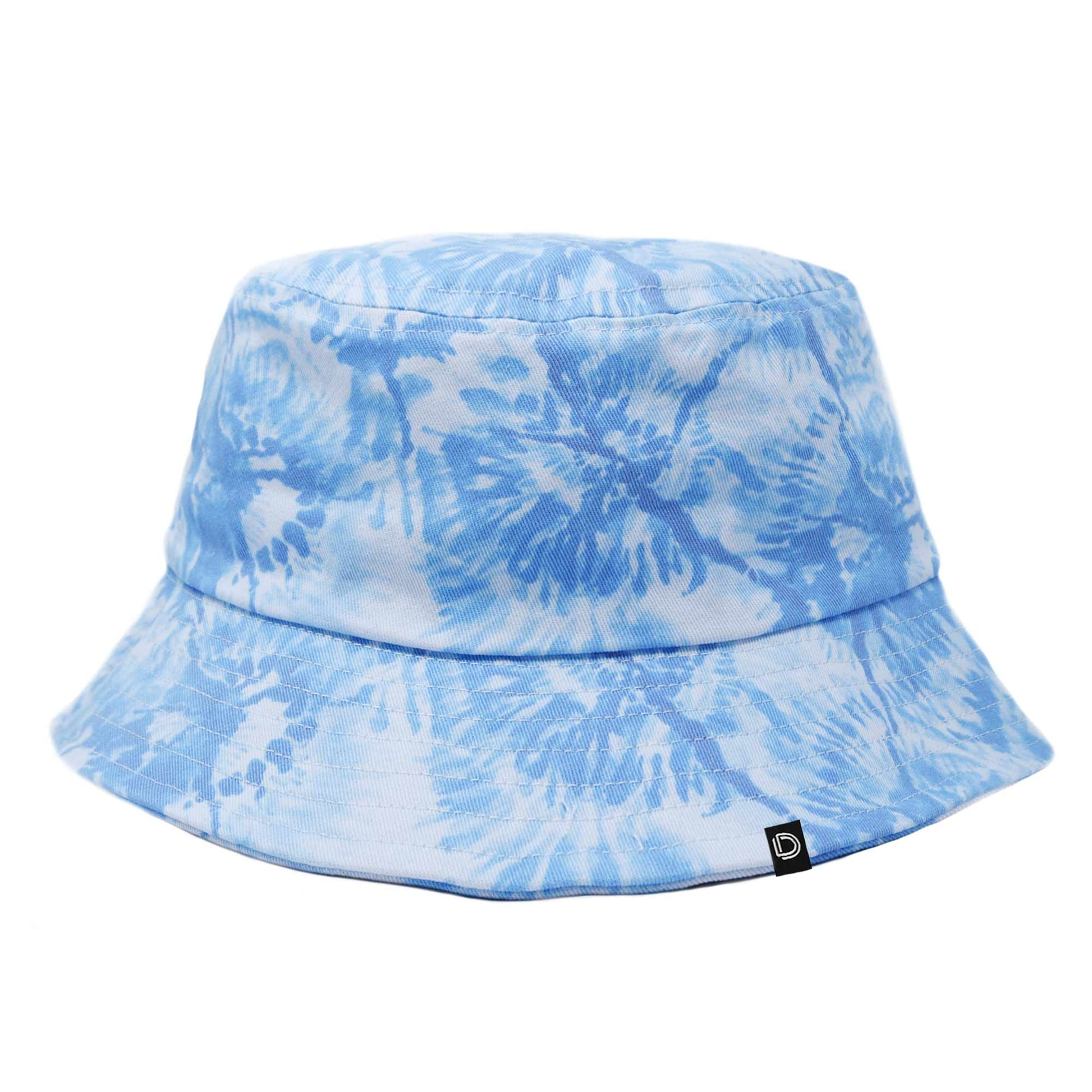 Isabel Marant Giorgia Acid Wash Denim Bucket Hat Light Blue Tie-Dye Sz 57 M NWT 28714.jpg main image 2