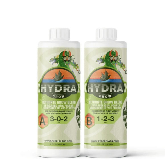 HydraGarden GRO8OZ A & B Base Nutriments pour Croissance Végétative, Ensemble de 8oz