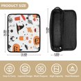 thumbnail image 4 of Hair Tools Travel Bag with Removable Heat Resistant Mat for Straighteners, Curling Iron and Haircare Accessories Halloween Doodle, 4 of 8