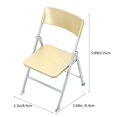 thumbnail image 2 of HEANUJJ 2Pcs Mini Folding Chair Golden For Miniature And Home, 2 of 6