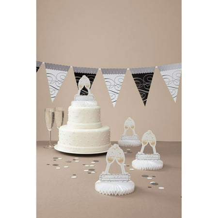 Wilton Wedding Black & White Disposable Decoration Kit, 6 Piece