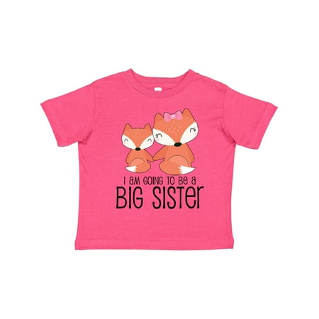 

Inktastic I Am Going to Be a Big Sister | Fox Gift Toddler Toddler Girl T-Shirt