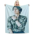 thumbnail image 2 of Blanket Lee Dong Wook Ultra-Soft Micro Fleece Wollen Blankets Throw Blankets Carpet Gift for Home Decoration,Decor Sofa,Office,Dormitory Bed car Camp Couch All Seasons, 2 of 5