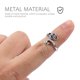 thumbnail image 5 of OUNONA 6Ud Anillos Abiertos De Metal Plateado Para Tejer Manualidades Y Accesorio Decorativo, 5 of 7