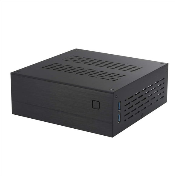 Chasis de Aluminio para Ordenador Mini ITX HTPC Mini ITX Cajas de PC DIY A01 Chasis HTPC para Ordenador Horizontal