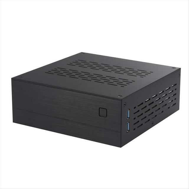 Chasis de Aluminio para Ordenador Mini ITX HTPC Mini ITX Cajas de PC DIY A01 Chasis HTPC para Ordenador Horizontal