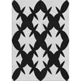 thumbnail image 1 of Ahgly Company Machine Washable Indoor Rectangle Transitional Charcoal Black Area Rugs, 3' x 5', 1 of 7