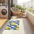 thumbnail image 4 of Yayeee Doormat for Indoor Entrance 32" x 20" Non Slippery Floor Rug, Lemon Checkered, 4 of 8