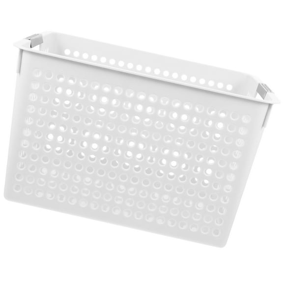 WEUVEB Washing Laundry Basket White 1Pack 14.0*10.2*8.3In