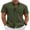 Olive Green, variant on COOFANDY Men' Button Down Short Sleeve Shirt Casual Cotton Summer Beach Wedding Linen Shirts with Pocket