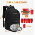 thumbnail image 4 of Mochila De Almuerzo Antirrobo Impermeable A Portátil 15,6i Diseño De La Tela Oxford Modelo Negro, 4 of 4