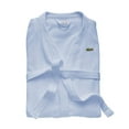 thumbnail image 3 of Lacoste Classic Pique 100% Cotton Bath Robe for Men & Women, One Size Fits Most, Sky, 3 of 8