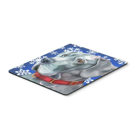 "Great Dane Winter Snowflakes Holiday Mouse Pad Hot Pad or Trivet"