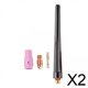 thumbnail image 1 of boquilla de soplete de soldadura,kit de accesorios de soplete de soldadura tig pinza,cuerpo de pinza lente de gas boquilla de alúmina taza de cerámica,consumibles de cuerpo de pinza rechoncho, 1 of 8