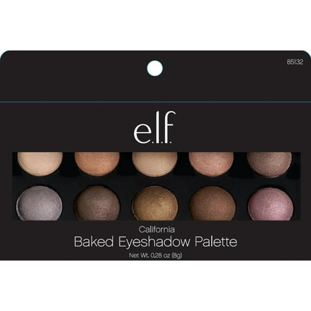 e.l.f. Cosmetics Baked Eyeshadow Palette, 10 Oven-Baked Eyeshadows for Beautiful Eyes, California, OVEN-BAKED EYESHADOWS -This palette features 10.., By elf