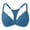 Blue, variant on Women's Front Closure Bra Full Coverage Lace Racerback Bra Posture Underwire Unlined Bra
