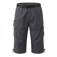 thumbnail image 1 of Mens Cargo Shorts Multi Botón de Bolsillo Y Cremallera Deportes Al Aire Libre, Mens Shorts Cargo Casual Pantalones de Verano, 1 of 4