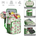 thumbnail image 2 of Watermelon Lover Backpack Cooler, Fresh Fruit Pattern Insulated Lunch Bag, Leakproof for Beach, BBQ, and Summer Party, 2 of 6