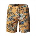 thumbnail image 1 of CEHVOM Summer Beach Pants Cotton And Linen Shorts Men, 1 of 8