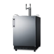 القمة Sbc7br 24 واسعة 5.3 Cu. قدم. الحرة الدائمة مزدوجة الحنفية Kegerator - الفولاذ المقاوم للصدأ
