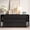 Black, variant on 6 Drawer Dresser with Shelves, 63'' Wide Bedroom Chest of Drawers, Walnut
