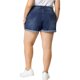 thumbnail image 5 of Plus Size Shorts for Women Roll Hem Denim Jeans Short Pants Blue 1X, 5 of 7