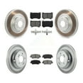 thumbnail image 1 of Transit Auto Front Rear Coated Disc Brake Rotors and Semi-Metallic Pads Kit for Car Hyundai Genesis 4.6L KGS-101838, 1 of 11