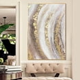 thumbnail image 1 of 5D DIY Diamond Painting kits Golden Gorgeous Abstract art cross stitch full square round diamond embroidery mosaic decor,Round drill 24x30cm Gao Jinjia LED, 1 of 2