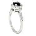 thumbnail image 3 of Pompeii3 1 1/2Ct Black Diamond Engagement Ring 14K White Gold, 3 of 6