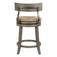 thumbnail image 4 of Farmhouse 26in.Reclaimed Gray Counter-Height Stool with Natural Seagrass Seat, 4 of 8