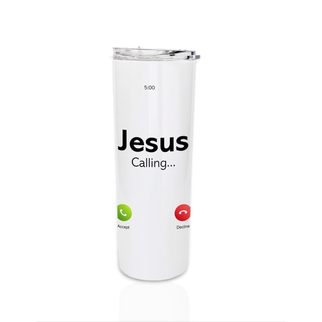 Termo de 591 ml. diseño divertido Jesus calling regalo original