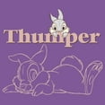 thumbnail image 2 of Girl's Bambi Thumper Line Art  Graphic Tee Purple Berry Small, 2 of 4