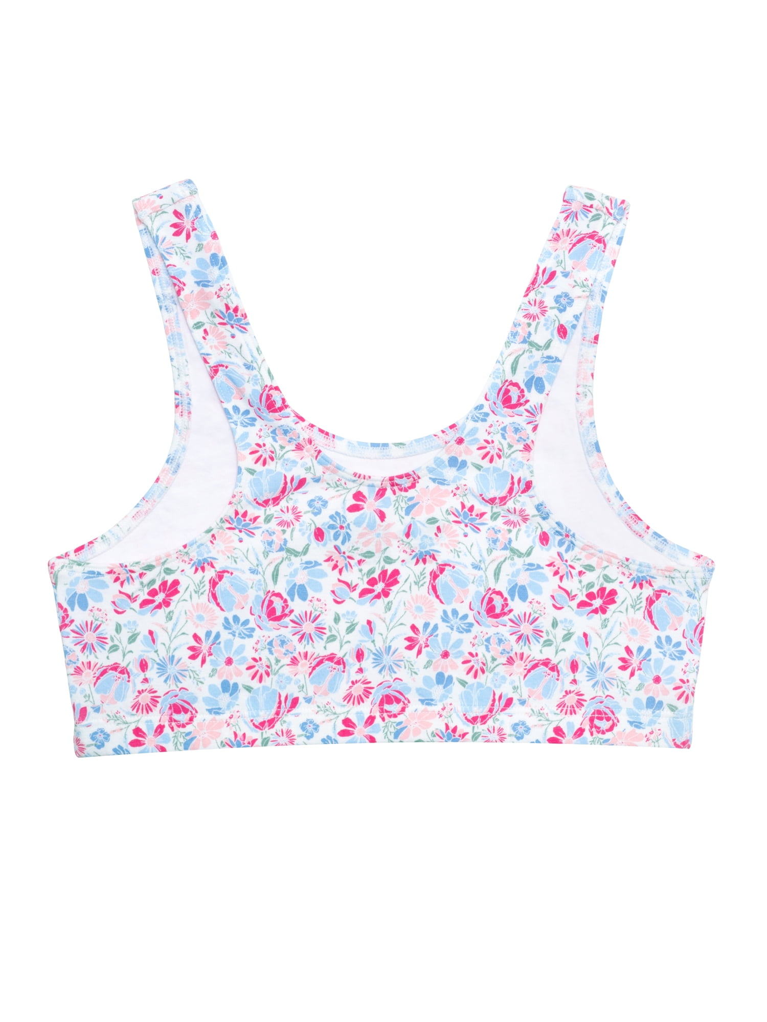 Wonder Nation Girls Cotton Bra, 2-Pack, Sizes S-XXL