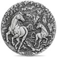 thumbnail image 2 of 2026 2 oz Antiqued Silver Lunar Horse Coin Australian Perth Mint, 2 of 6