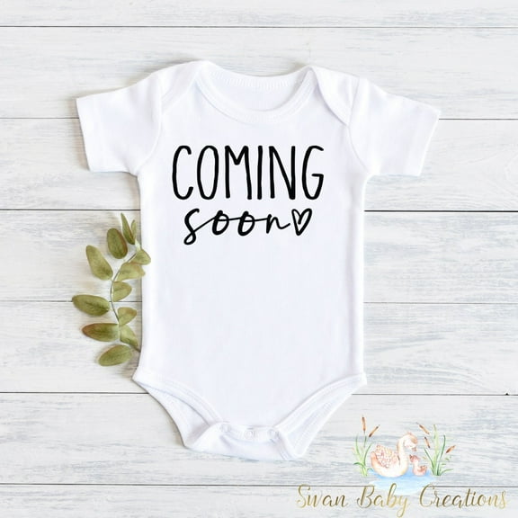 Pregnancy Announcement Coming Soon , Pregnancy Announcement Shirt, Maternity Photo Prop, Baby Reveal, New Baby Announcement Pregnancy Cute Baby Onesie, BABY BODYSUIT LAT 4424