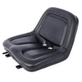thumbnail image 2 of Deluxe Mower Tractor Seat Compatible with John Deere, Kubota, Allis-Chalmers, Bobcat, Case-IH, Ford New Holland, White, Oliver, Mpl, Moline, Massey Ferguson High Back ,with slide (Black), 2 of 7