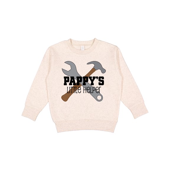Inktastic Pappy's Little Helper Grandchild Toddler Sweatshirt