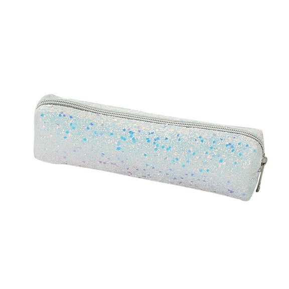 Glitter Cylindrical Pencil Case, Fashionable Portable Stationery Organizer for Campus Office Daily Use, Ideal Gift for Youngster