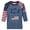 Navy, variant on 250 Anniversary Usa Shirt Women Patriotic Raglan Sleeve T Shirt For Fourth Of July Celebration Casual Crew Neck Three Quarter Length Tee