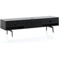 thumbnail image 4 of SONOROUS Studio ST-360 Wood and Glass Modern TV Stand with Spike Metal Legs for Sizes up to 75" (Modern Design Cabinet For Your Audio/Video Components and Consoles, Comes with I/R Repeater) - BLACK, 4 of 7