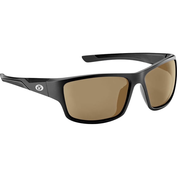 Flying Fisherman Sand Bank Sunglasses - Matte Black/Amber